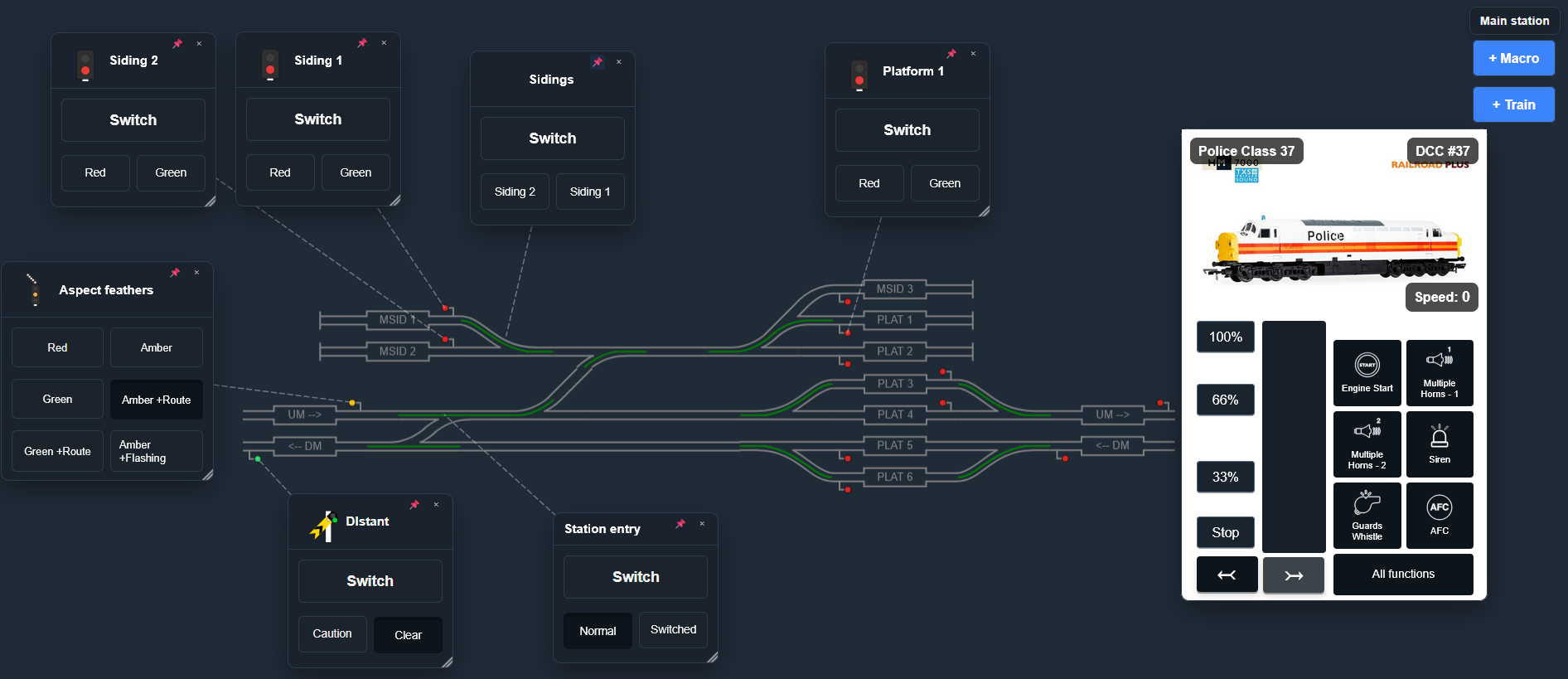Panel-Based Control Interface